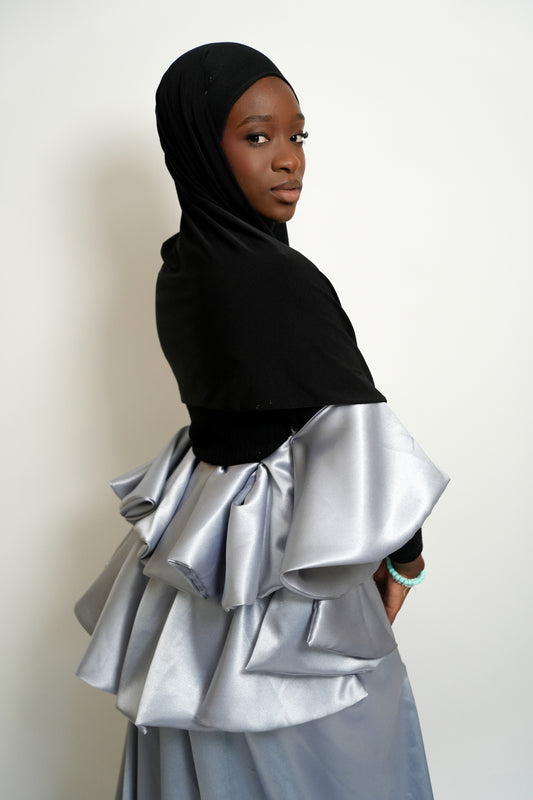 Cape en satin